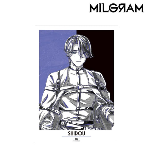 『MILGRAM -ミルグラム-』シドウ Ani-Art BLACK LABEL A3マット加工ポスター【202510再販】